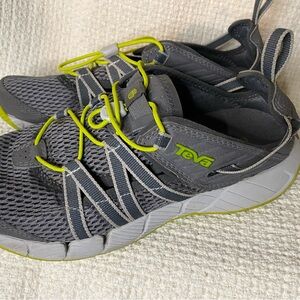Teva Charcoal and Lime Sport Sneakers